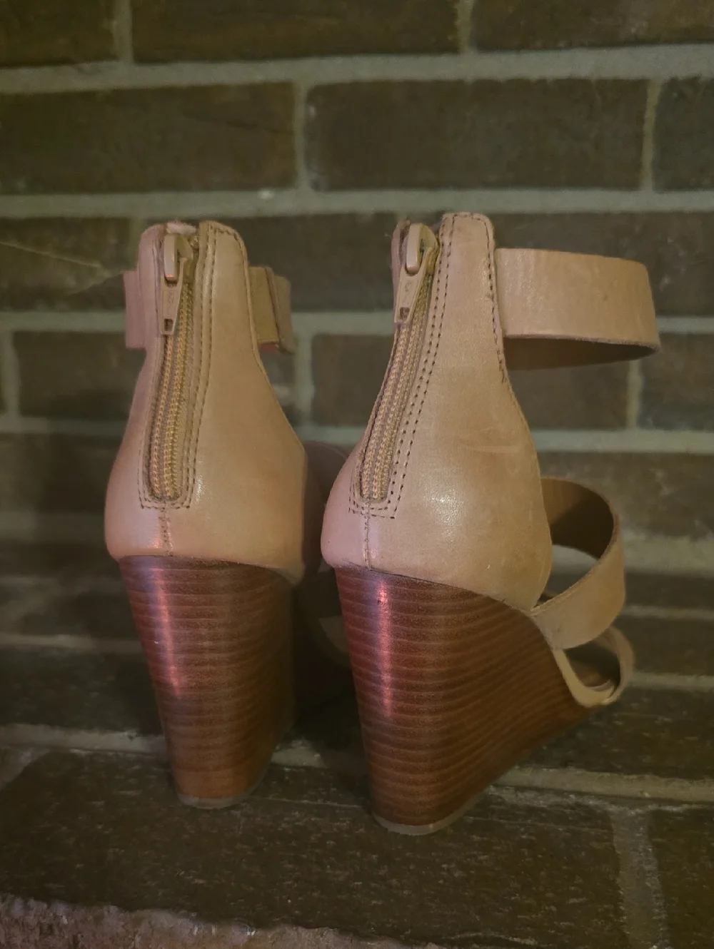 Steve Madden Karey Wedge Heels‎ Brown Womens Size 8M